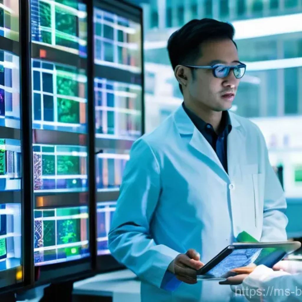 NGS Next Generation Sequencing - **Prompt 1: "Next Generation Sequencing Lab in Malaysia"**
    "A clean, futuristic laboratory fille...