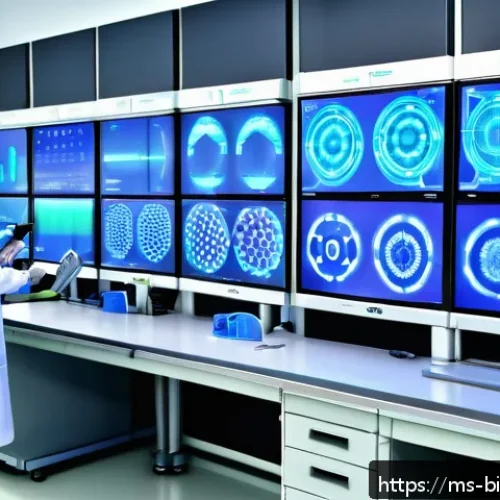 바이오 의약품 시장 전망 - A high-tech biotechnology research laboratory in Malaysia, featuring diverse Malaysian scientists we...
