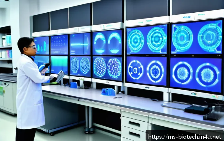 바이오 의약품 시장 전망 - A high-tech biotechnology research laboratory in Malaysia, featuring diverse Malaysian scientists we...
